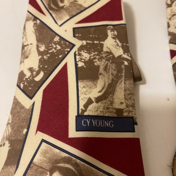 Baseball Greats Necktie Babe Ruth Cy Young Bob Feller Ty Cobb Dizzy Dean ties.. - Picture 4 of 16